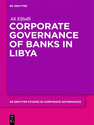 cover image of Corporate Governance of Banks in Libya